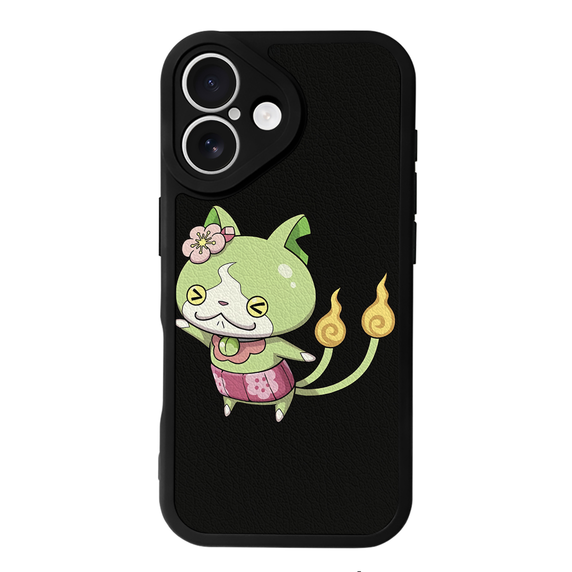 （画像用） 妖怪ウォッチ Yo-kai Watch 【iPhone 16シリーズ対応】シリコンスマホケース（レザー調） 材質：シリコン